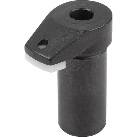 Kipp Hook Clamp With Protective Insert, Form:B Carbon Steel, Comp:Polyacetal, D=20 K0012.2108